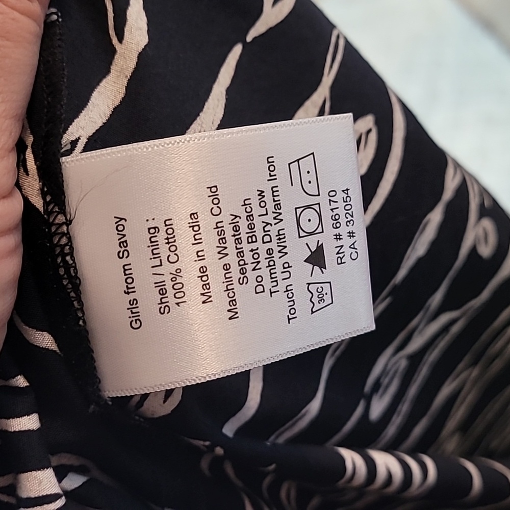 Anthropologie Girls of Savoy Cerys Dress Size 0 Halter 60s Black White Midi - Picture 10 of 10